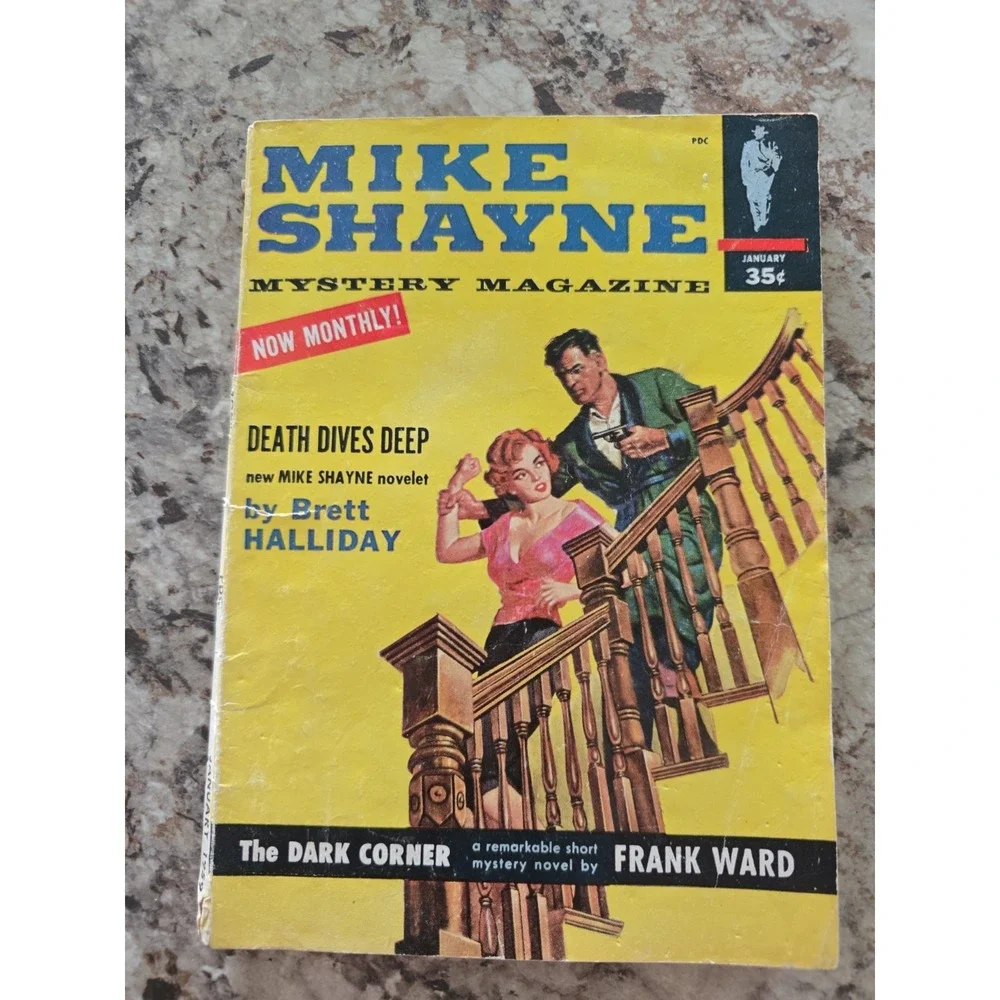 Mike Shayne Mystery Magazine January 1959 Brett Halliday Frank Ward